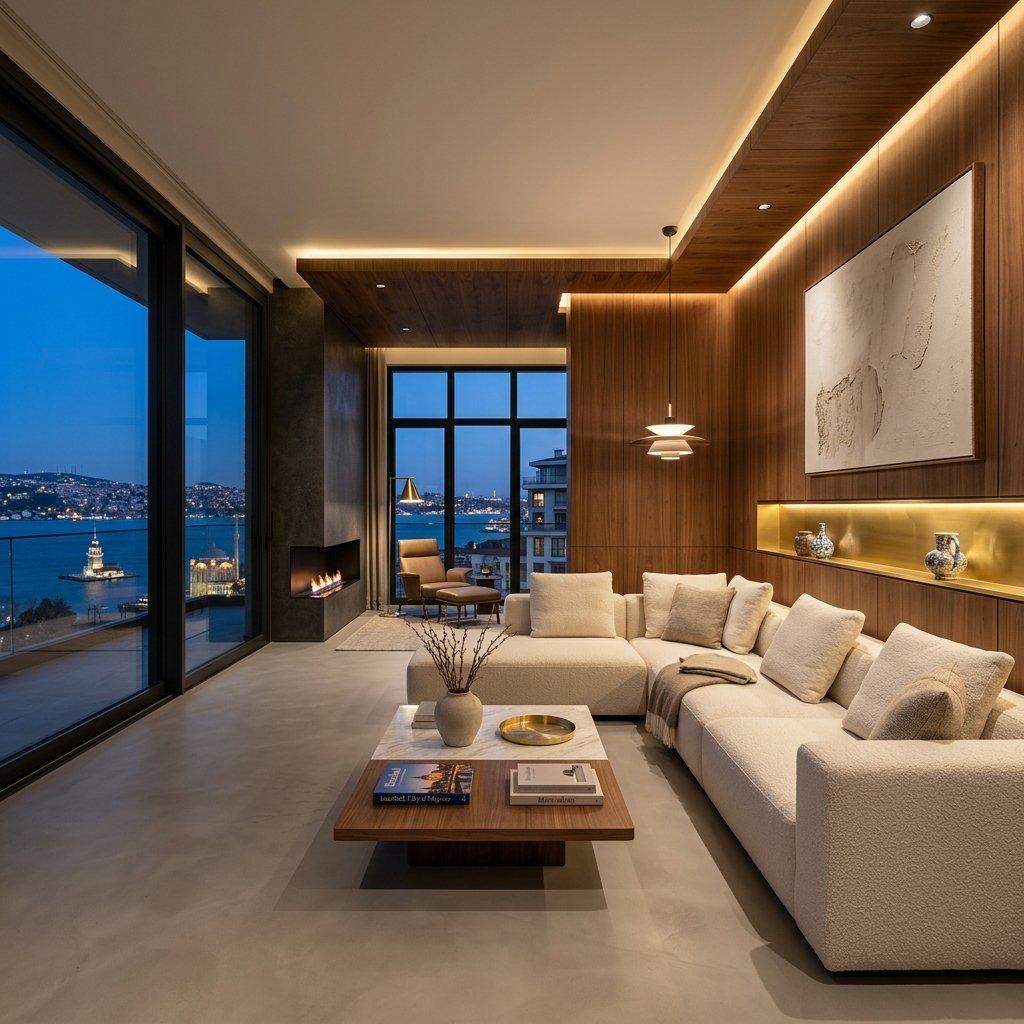 Modern Lüks Salon Tasarımı