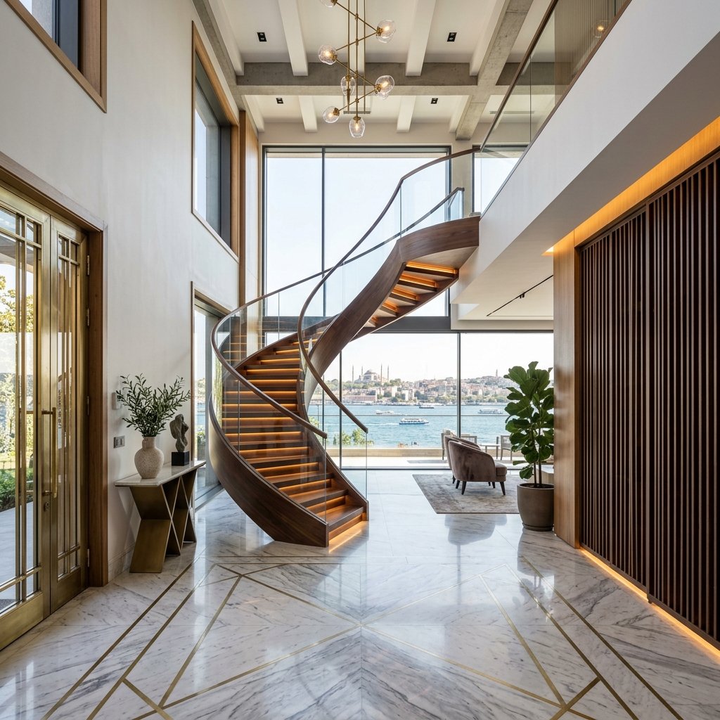 Lüks Villa Giriş Antresi / Merdiven Holü
