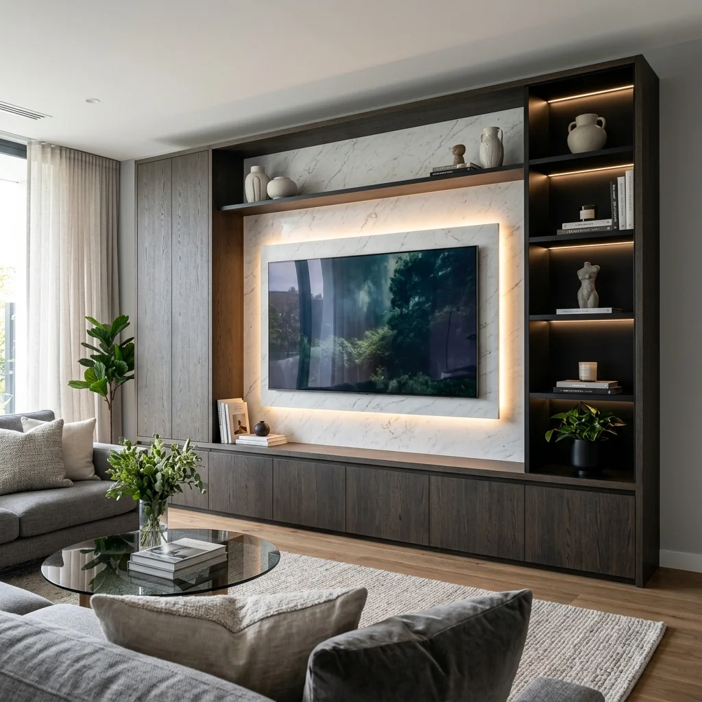 Özel Tasarım TV Üniteleri & Ahşap Kitaplık İmalatı